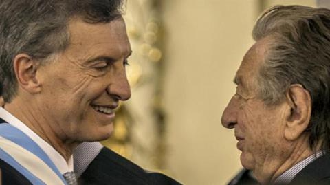 Mauricio Macri y Franco Macri